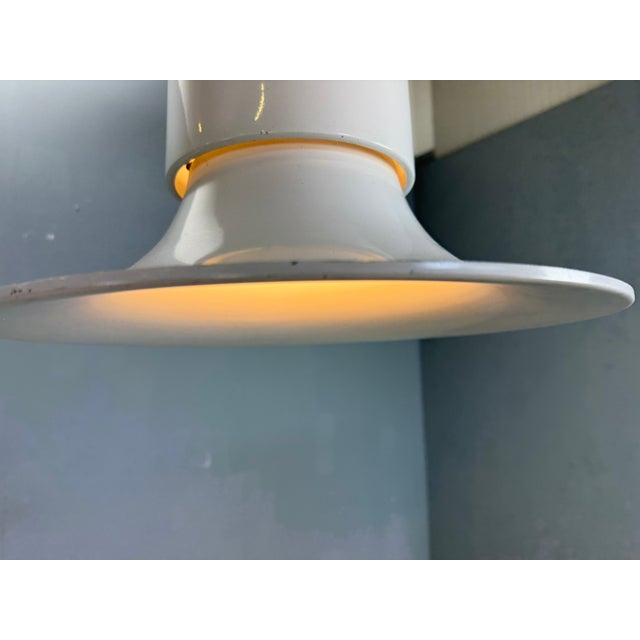 White Campana Hanging Lamp by Joe Colombo for Stilnovo, Italy, 1970s For Sale - Image 9 of 18