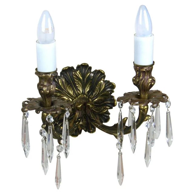 Solid Brass Wall Lamp For Sale - Image 9 of 9