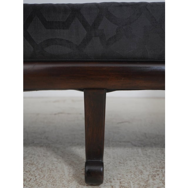 Henredon Mahogany Regency Chase Fainting Couch or Recamier For Sale - Image 13 of 18