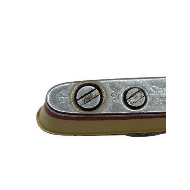 Mid 20th Century Novelty Sarome Japan Cruise Ship Enameled Lighter, Yellow & Red For Sale In Los Angeles - Image 6 of 9