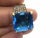 Bochic "Orient" Vintage Sapphire & Blue Topaz Ring Set In 18K Gold & Silver For Sale - Image 16 of 18