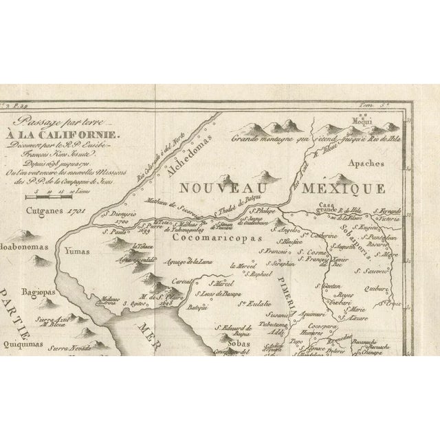 Map of the Overland Route to California, 1701 For Sale - Image 3 of 10