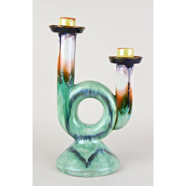 Mid-Century Ceramic Candleholder, Austria, 1950s For Sale - Image 13 of 18