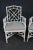 Pair White Distressed Bamboo Form Armchairs For Sale - Image 4 of 7