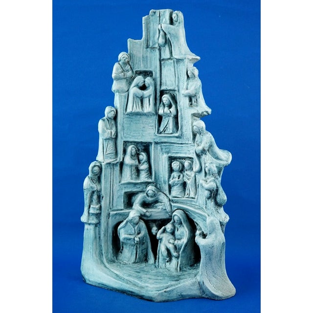 Ceramic Majolica Ceramic Sculpture by Giuseppe Rossicone, 1950s For Sale - Image 7 of 18