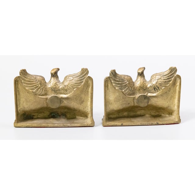 Antique American Federal Gilt Bronze Eagle Bookends Chairish