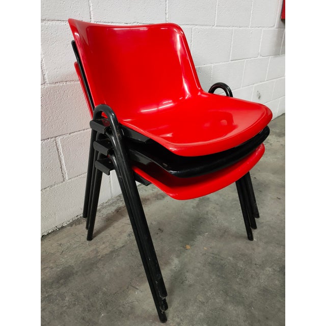 Mid-Century Modern Vintage Chairs by Osvaldo Borsani, 1970, Set of 3 For Sale - Image 3 of 8