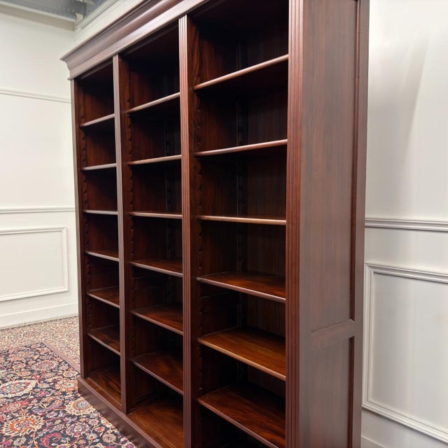 Classic English Open Bookcase For Sale - Image 9 of 13