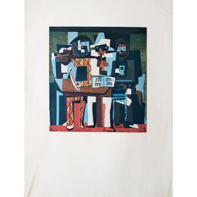 1960s 1960s After Pablo Picasso "Les Trois Musicien" Period Full-Color Print For Sale - Image 5 of 7