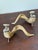1990s Resin Ram Horn Candlesticks For Sale - Image 4 of 7