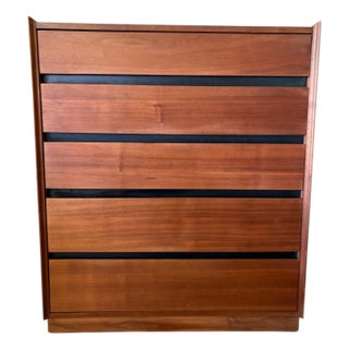 1970s Merton Gershun for Dillingham Esprit 5-Drawer Highboy Dresser For Sale