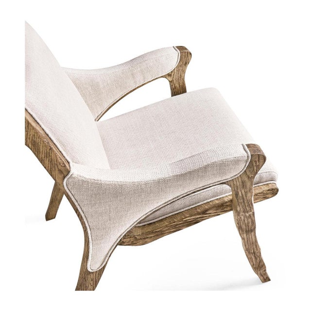 Rustic Western Upholstered Armchair For Sale - Image 4 of 8