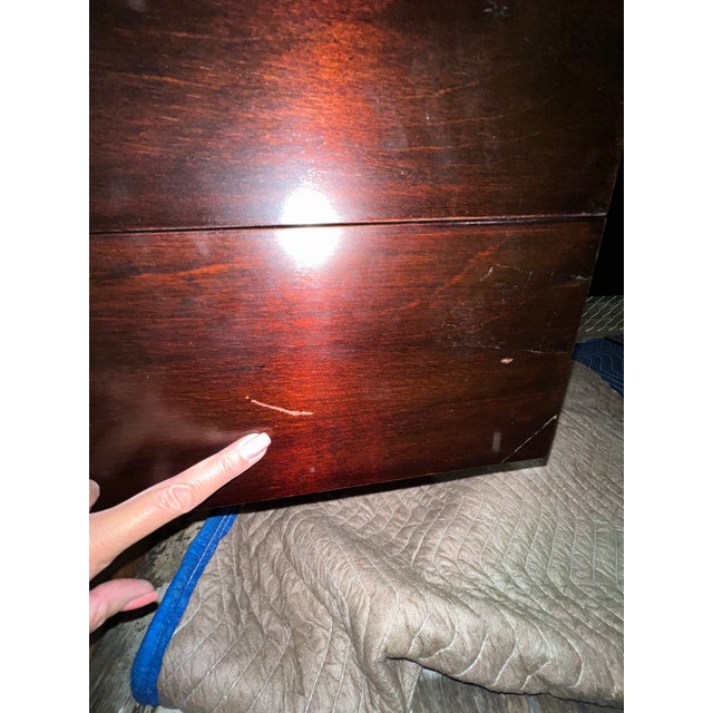 1970s Vladimir Kagan Curved Executive Desk With Exotic Wood Top and Waterfall Sides For Sale - Image 16 of 18