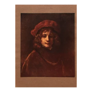 1905 After Rembrandt "Titus in a Red Cap and Gold Chain", First Edition Full-Color Print by M. Menpes