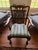 Brown Antique Grand Regency-Style Three-Pedestal Mahogany Dining Suite, Seats 12 — Table + 10 Chairs — Brass Paw Casters For Sale - Image 8 of 10