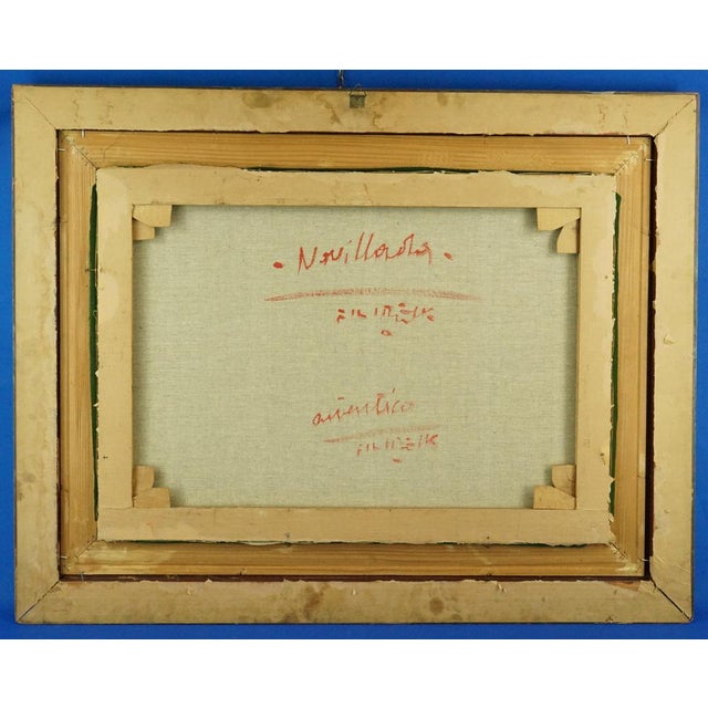 Gilberto Filibeck, Bullfighter with a Bull in a Bullfight, 20th Century, Oil on Canvas For Sale - Image 13 of 17