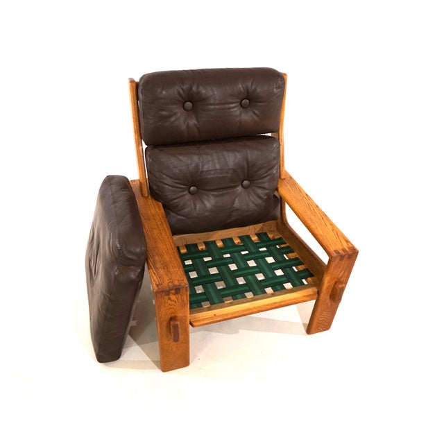 Asko Bonanza Brown High-Back Leather Armchair by Esko Pajamies, 1960s For Sale - Image 14 of 18