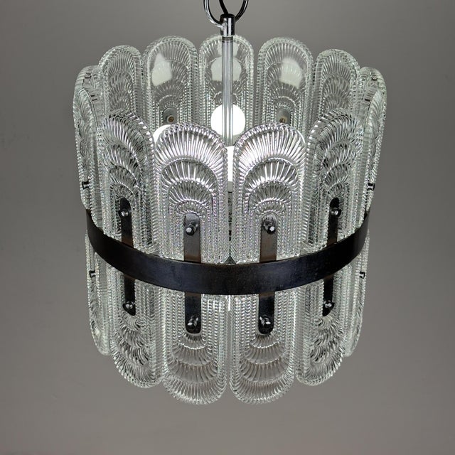 Large Vintage Crystal Chandelier from Kaiser Leuchten, Germany, 1960s For Sale - Image 12 of 18