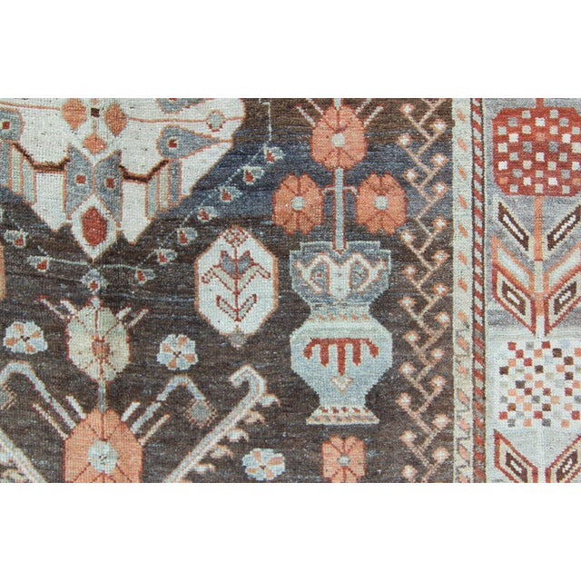 1920s 1920s Vintage Caucasian Karabagh Vase Wool Pile Handwoven Rug For Sale - Image 5 of 11