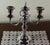 Silver 1980’s Vintage/New Old Stock Pair of Silverplate 3-Light Candelabras, Beaded For Sale - Image 8 of 13