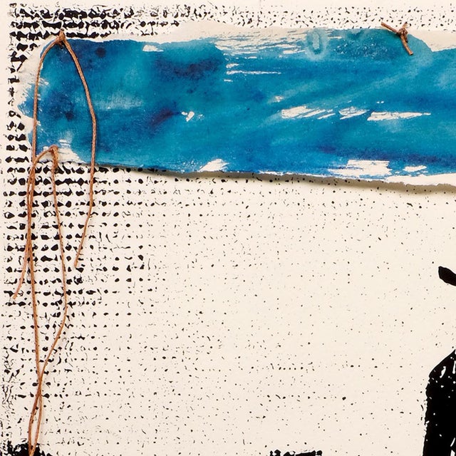 Figurative Taking the Long Way- Western Fashion Embellished Print- Mixed Media on Paper For Sale - Image 3 of 4