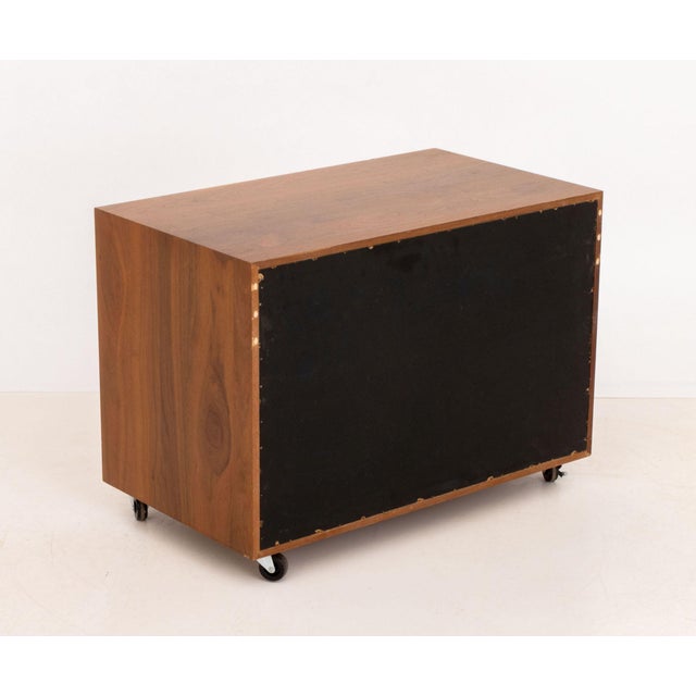 Brown Danish Modern Teak Cabinet For Sale - Image 8 of 8