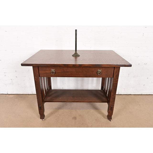 Heintz Arts & Crafts Sterling Silver on Bronze Tall Bud Vase For Sale - Image 12 of 13