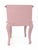 Vintage French Pink Distressed Nightstand With Floral Carvings For Sale - Image 13 of 13