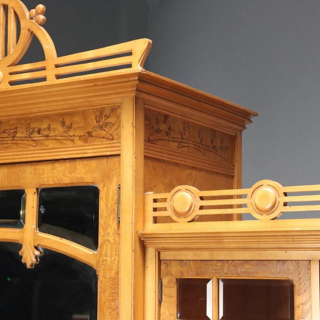 Liberty Wardrobe in Ash and Maple by Ernesto Basile For Sale - Image 5 of 13