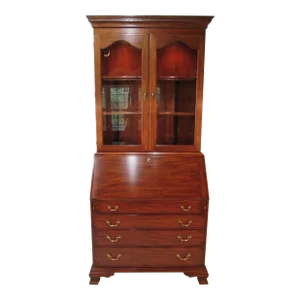 Tall Secretary by Henkel Harris Mahogany in 2 Pieces