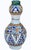 Spectacular antique Moroccan ceramic vase accent thoughtfully handcrafted and glazed exhibiting an elaborate hand-painted...