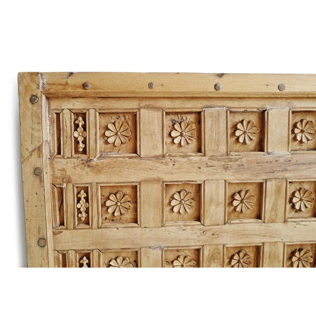 Mid 20th Century Mid 20th Century Carved Flower Ceiling Panel / Headboard For Sale - Image 5 of 9