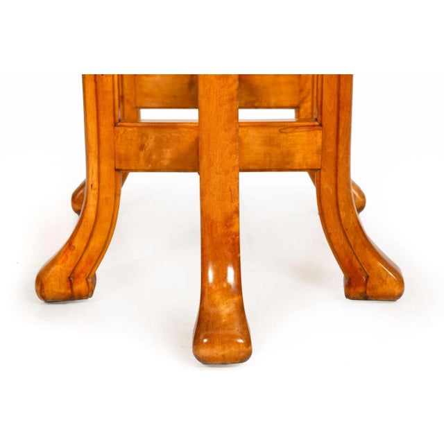 Mid-Century Organic Modernist Parquetry-Inlaid Birch Center Table For Sale - Image 10 of 12