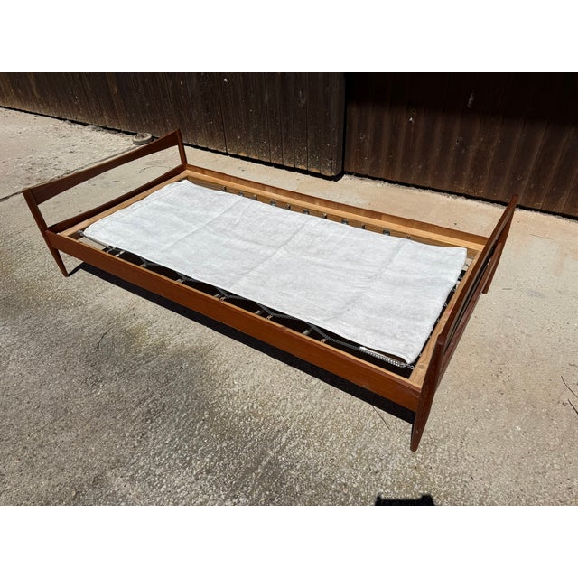 Mid-Century Modern Scandinavian Model Dagmar Teak Bed, 1960 For Sale - Image 14 of 18