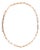 Unisex 14k Rose Gold 5.20mm Oval Paper Clip Link Chain Necklace For Sale