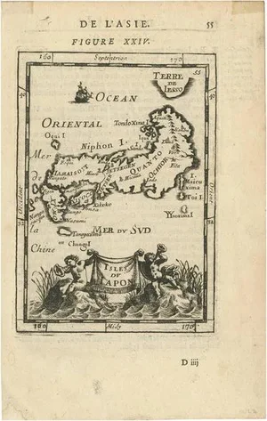 Antique Map of Japan by a.m. Mallet, 1683