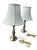 Brass Vintage Stiffel Brass Table Lamps With Original Shades – Classic Baluster Form Traditional Lighting - a Pair For Sale - Image 8 of 11