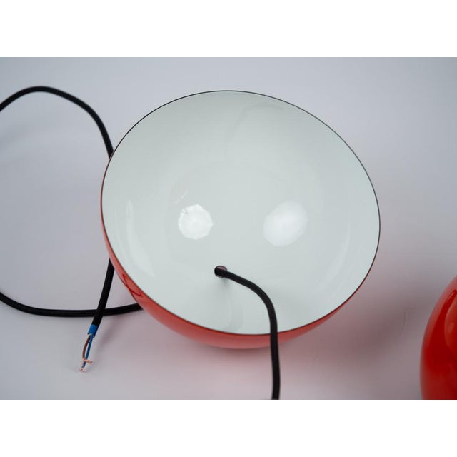 Vintage FlowerPot Pendant Lamps by Verner Panton for Louis Poulsen, Set of 2 For Sale - Image 11 of 14