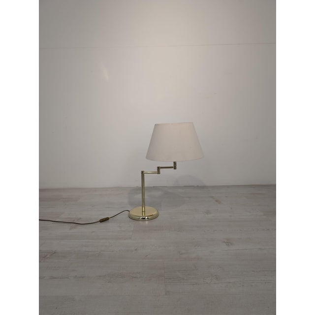 Hollywood Regency Brass Table Lamp For Sale - Image 6 of 14