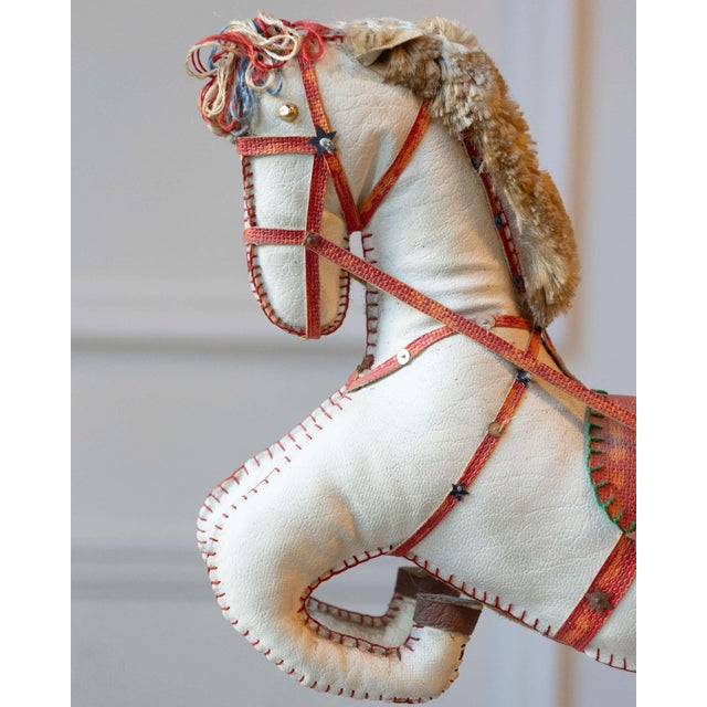 French Decorative Horse in Moleskin with Saddle and Harness, 20th Century For Sale In Atlanta - Image 6 of 16