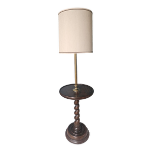 Vintage Barley Twist Floor Lamp Table