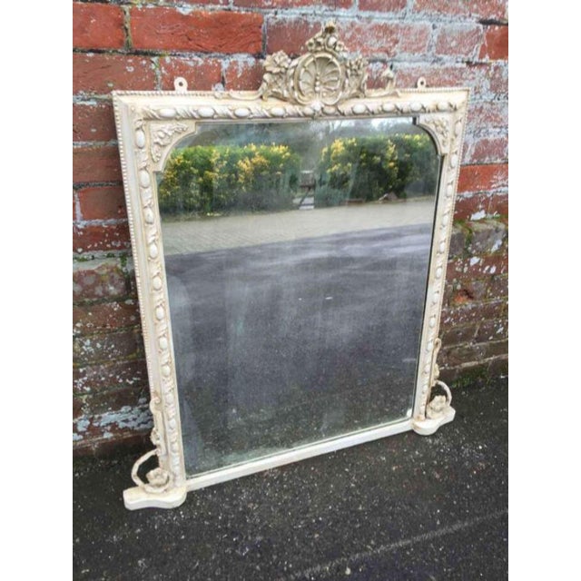 Antique French Overmantle Mirror, 19th Century For Sale - Image 6 of 6