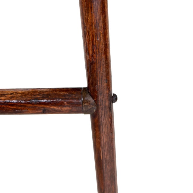 Large Stick and Ball English Victorian Campaign Floor Easel in Turned Wood 1900s For Sale In Oklahoma City - Image 6 of 13