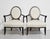 Modern Vintage Oval X-Back Arm Chairs Barbara Barry for Baker Furniture - Set of 2 For Sale - Image 3 of 12