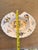 Antique shaving dish from France. Beautiful hand painted blue and gold flowers with green foliage. Please view all pictures.