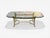 1950s Jansen Octagon Glass Top Coffee Table, Solid Brass, Rama Head, Hollywood Regency For Sale - Image 5 of 8