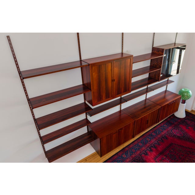 Rosewood Modular Wall Unit by Kai Kristiansen for FM Møbler, 1960s For Sale - Image 9 of 18
