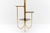 Metal Mid-Century Modern Brass and Glass Étagère, Austria,1950s For Sale - Image 7 of 10