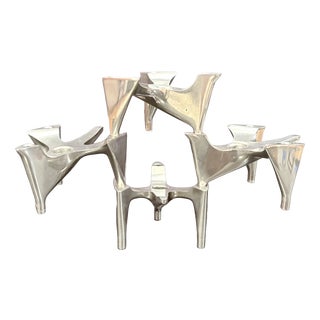 Space Age Modular Candlesticks from Hammonia Motard, Germany, 1970s, Set of 4 For Sale