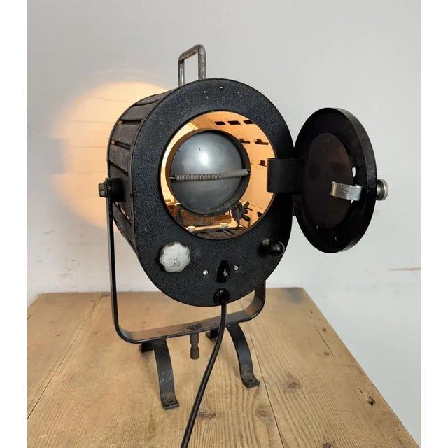 Vintage Black Theatre Spotlight Table Lamp, 1960s For Sale - Image 17 of 18
